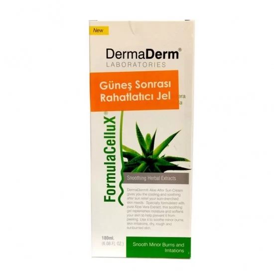 TurkAttar, DermaDerm After Sun Soothing Gel, Herbal Extracts, 180 ml